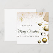 Frohe Weihnachtskarte Einladung (Vorne/Hinten)