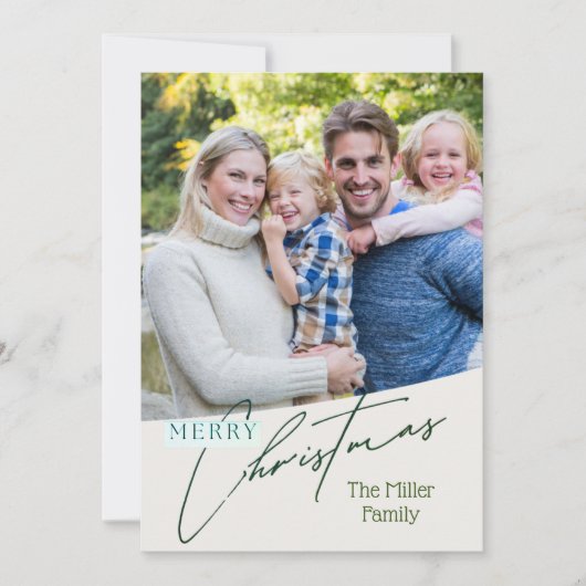 Frohe Weihnachtskarte Einladung (Vorderseite)