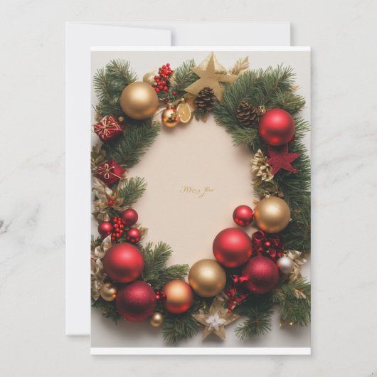 FROHE WEIHNACHTSKARTE EINLADUNG (Vorderseite)
