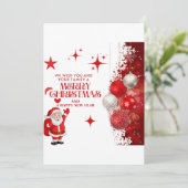 Frohe Weihnachtskarte Einladung (Stehend Vorderseite)