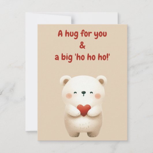 Frohe Weihnachtskarte Einladung (Vorderseite)