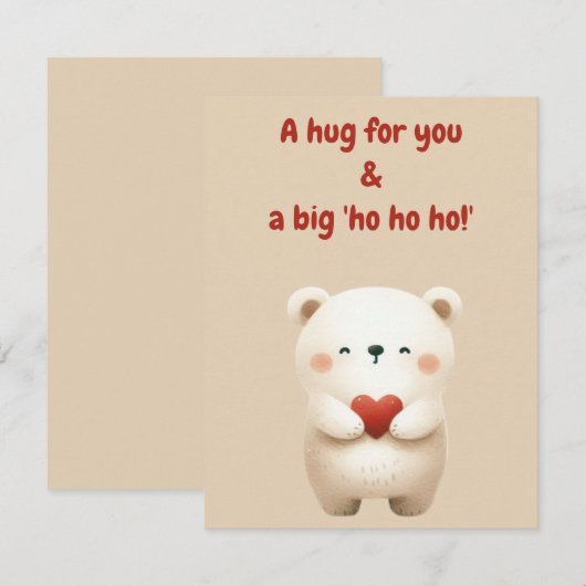 Frohe Weihnachtskarte Einladung (Vorne/Hinten)