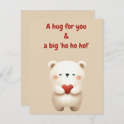 Frohe Weihnachtskarte Einladung (Vorne/Hinten)