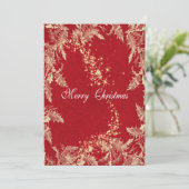 Frohe Weihnachtskarte Einladung (Stehend Vorderseite)