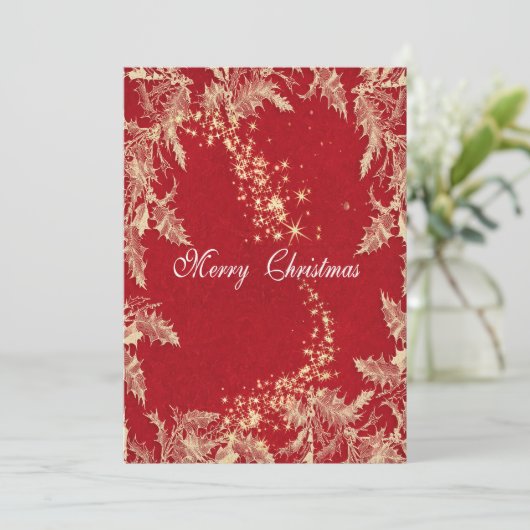 Frohe Weihnachtskarte Einladung (Stehend Vorderseite)