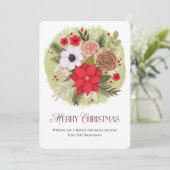 Frohe Weihnachtskarte Einladung (Stehend Vorderseite)