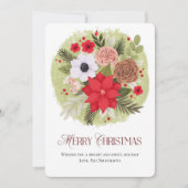 Frohe Weihnachtskarte Einladung (Vorderseite)