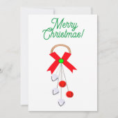 Frohe Weihnachtskarte Einladung (Vorderseite)