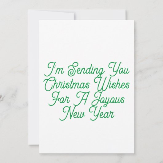 Frohe Weihnachtskarte Einladung (Rückseite)