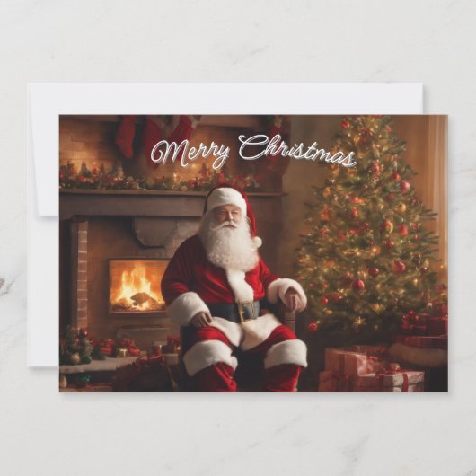 Frohe Weihnachtskarte – Elegant & Festlich Feiertagskarte (Vorderseite)