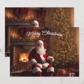 Frohe Weihnachtskarte – Elegant & Festlich Feiertagskarte (Vorne/Hinten)