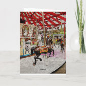 Frohe Weihnachtskarte Feiertagskarte (Rückseite)