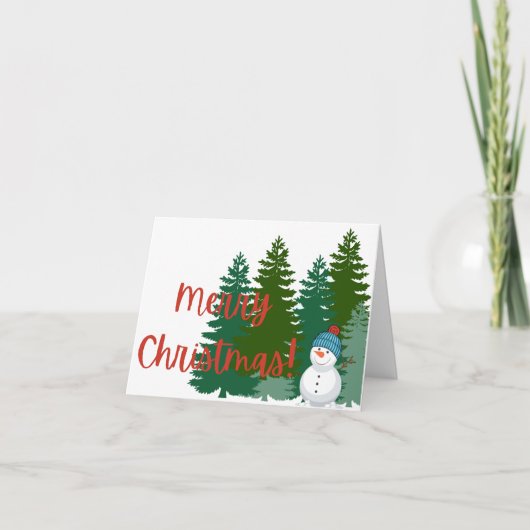 Frohe Weihnachtskarte Feiertagskarte (Vorderseite)