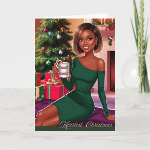 Frohe Weihnachtskarte Feiertagskarte