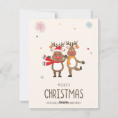 Frohe Weihnachtskarte Feiertagskarte (Rückseite)