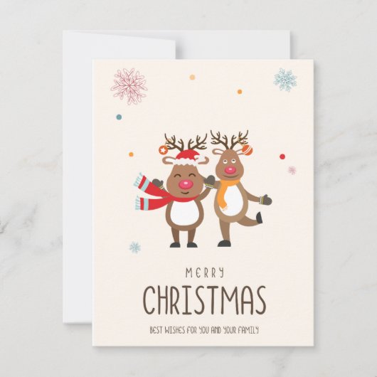 Frohe Weihnachtskarte Feiertagskarte (Vorderseite)