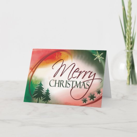 Frohe Weihnachtskarte Feiertagskarte (Vorderseite)