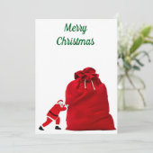 Frohe Weihnachtskarte Feiertagskarte (Stehend Vorderseite)