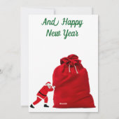 Frohe Weihnachtskarte Feiertagskarte (Rückseite)