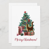 Frohe Weihnachtskarte Feiertagskarte (Vorne/Hinten)