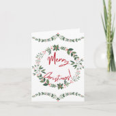 Frohe Weihnachtskarte Feiertagskarte (Vorderseite)