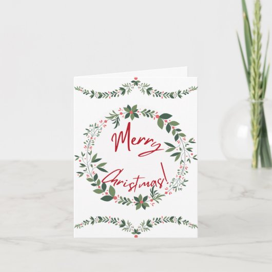 Frohe Weihnachtskarte Feiertagskarte (Vorderseite)