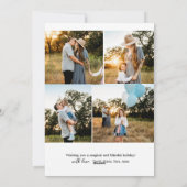 Frohe Weihnachtskarte Feiertagskarte (Rückseite)