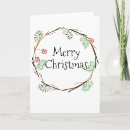 Frohe Weihnachtskarte Feiertagskarte