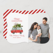 Frohe Weihnachtskarte Feiertagskarte (Vorne/Hinten)