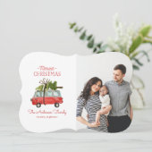 Frohe Weihnachtskarte Feiertagskarte (Stehend Vorderseite)