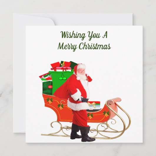 Frohe Weihnachtskarte Feiertagskarte (Vorderseite)