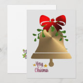 Frohe Weihnachtskarte Feiertagskarte (Vorne/Hinten)