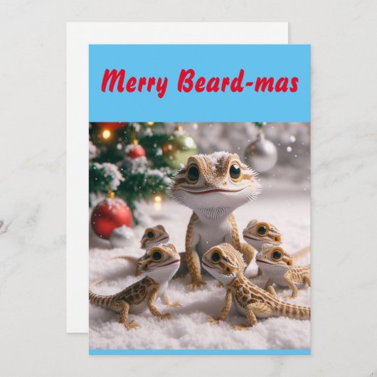 Frohe Weihnachtskarte Feiertagskarte (Vorne/Hinten)