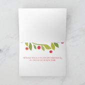 Frohe Weihnachtskarte Feiertagskarte (Innenseite)