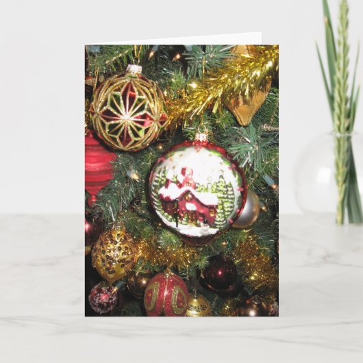Frohe Weihnachtskarte Feiertagskarte (Vorderseite)