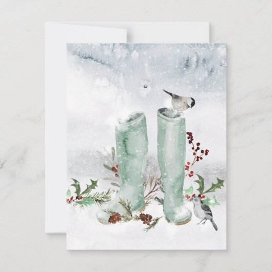 Frohe Weihnachtskarte Feiertagskarte (Vorderseite)