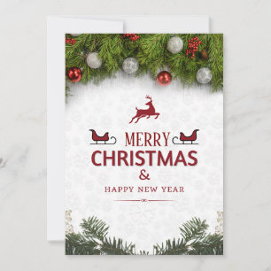 Frohe Weihnachtskarte Feiertagskarte