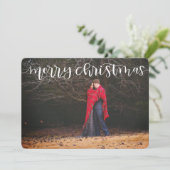 Frohe Weihnachtskarte Feiertagskarte (Stehend Vorderseite)