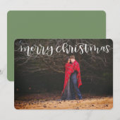 Frohe Weihnachtskarte Feiertagskarte (Vorne/Hinten)