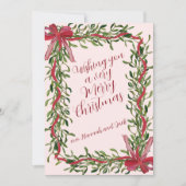 Frohe Weihnachtskarte Feiertagskarte (Vorderseite)