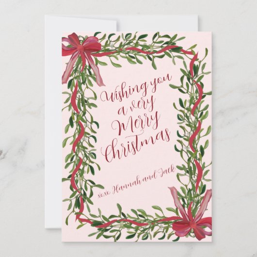 Frohe Weihnachtskarte Feiertagskarte (Vorderseite)