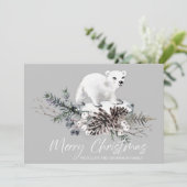 Frohe Weihnachtskarte Feiertagskarte (Stehend Vorderseite)