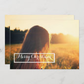 Frohe Weihnachtskarte Feiertagskarte (Vorne/Hinten)