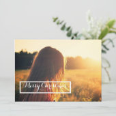 Frohe Weihnachtskarte Feiertagskarte (Stehend Vorderseite)