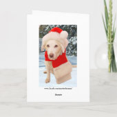 Frohe Weihnachtskarte Feiertagskarte (Rückseite)