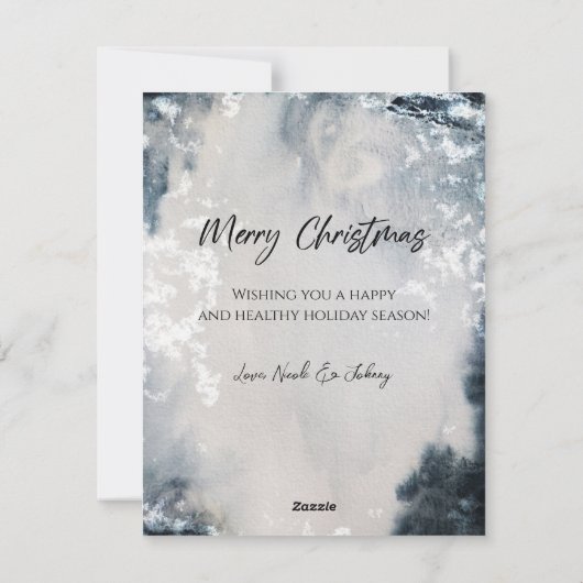 Frohe Weihnachtskarte Feiertagskarte (Rückseite)