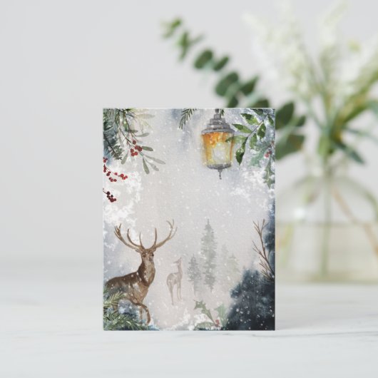 Frohe Weihnachtskarte Feiertagskarte (Stehend Vorderseite)