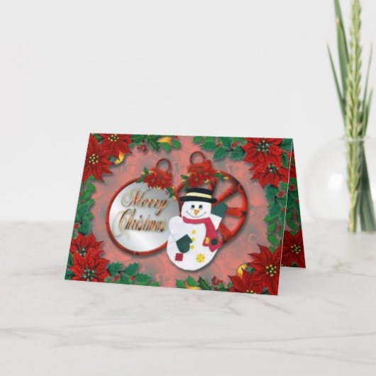 Frohe Weihnachtskarte Feiertagskarte (Vorderseite)