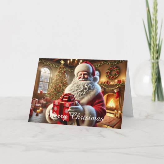Frohe Weihnachtskarte Feiertagskarte (Vorderseite)