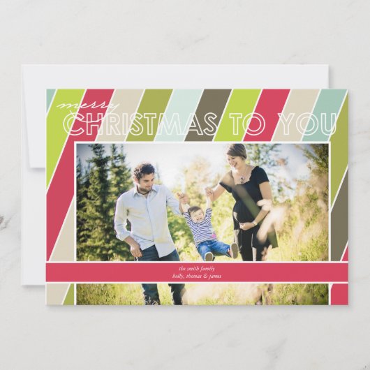 Frohe Weihnachtskarte Feiertagskarte (Vorderseite)